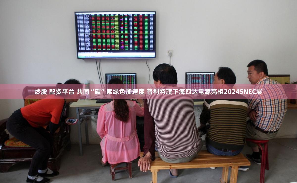 炒股 配资平台 共同“碳”索绿色加速度 普利特旗下海四达电源亮相2024SNEC展
