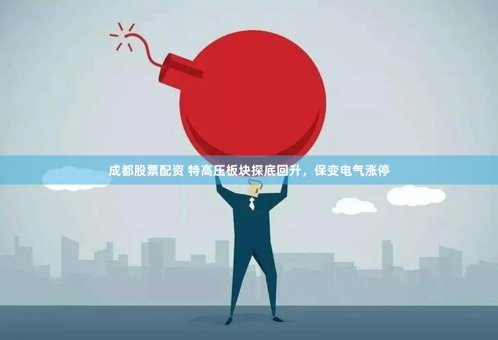 成都股票配资 特高压板块探底回升，保变电气涨停