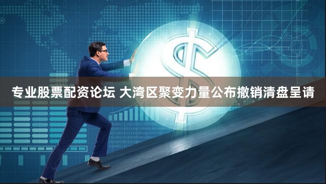 专业股票配资论坛 大湾区聚变力量公布撤销清盘呈请