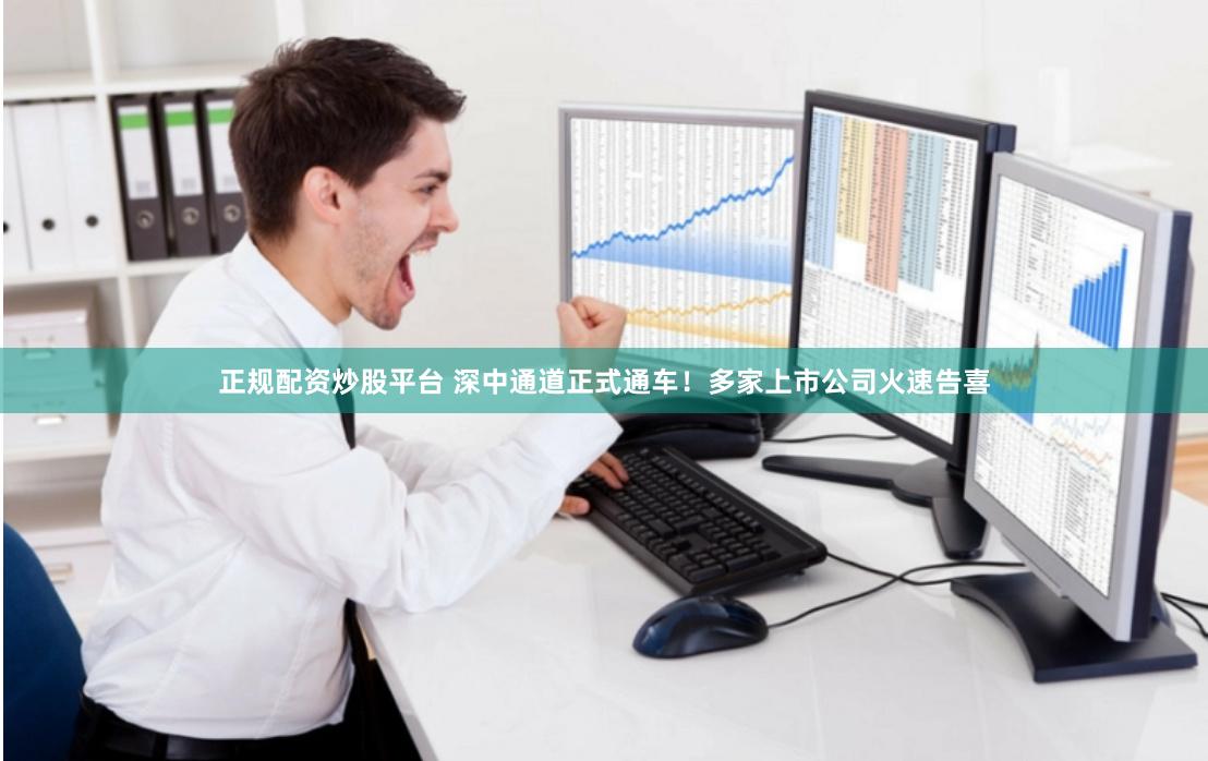 正规配资炒股平台 深中通道正式通车！多家上市公司火速告喜